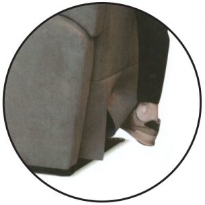 spostamento della poltrona